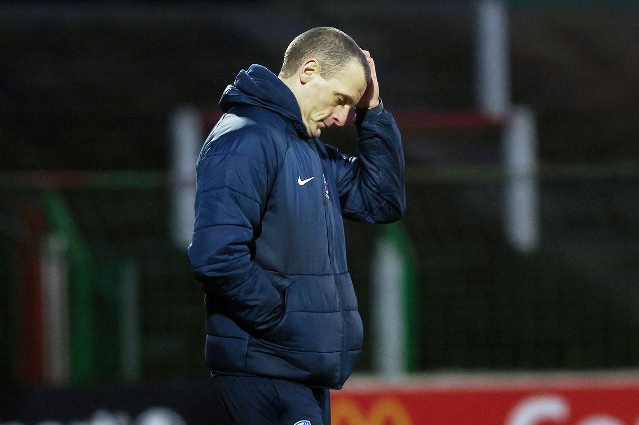 Irish League Glentoran Coleraine Glens Hat Trick Hero David Fisher