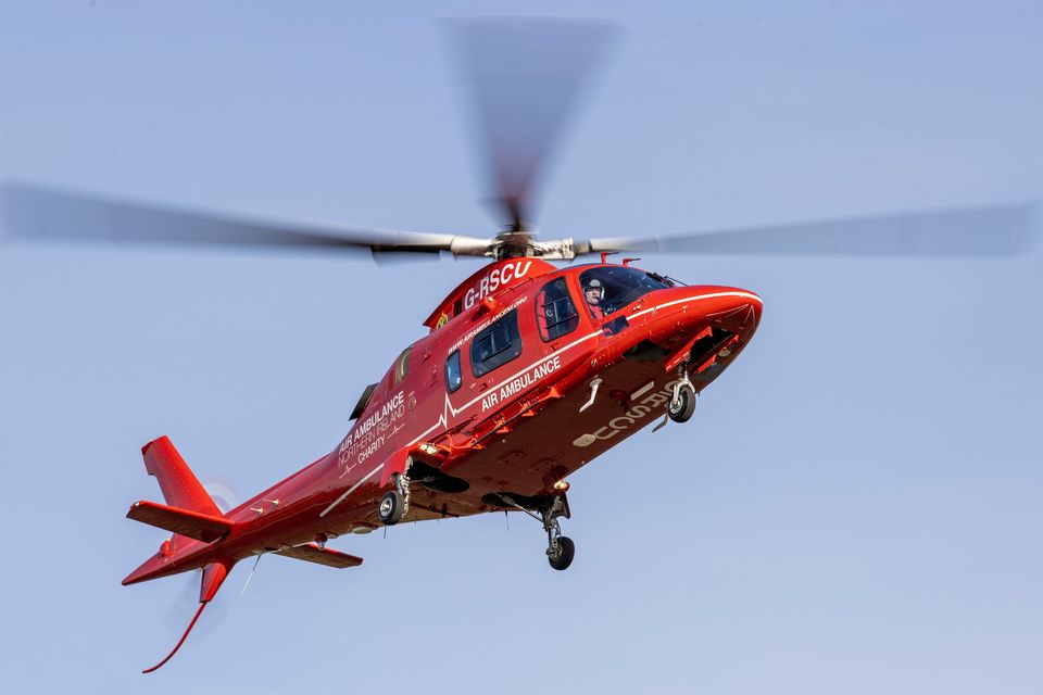 Comber Air Ambulance Takes Patient To Royal Victoria Hospital