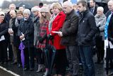 thumbnail: General View of a memorial service at the site of the Teebane massacre in Co Tyrone ahead of next week's 25th anniversary of the killings.  Eight men died and six others were injured when the IRA exploded a roadside bomb on 17 January 1992.  Those caught up in the attack were all construction workers traveling in a van on their way home from Omagh.  Photo by Peter Morrison/Press Eye.