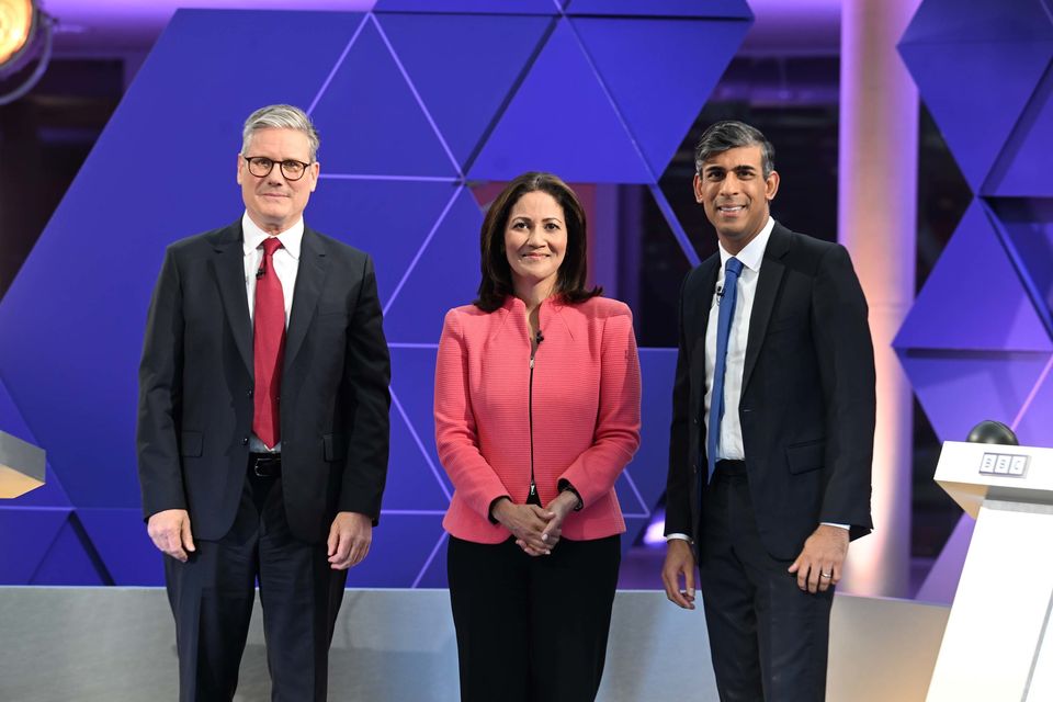 Mishal Husain hosting a general election debate (Jeff Overs/BBC/PA)