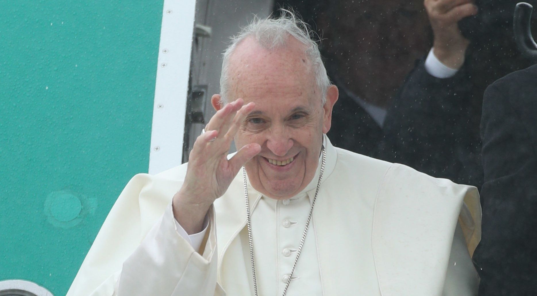 Pope signs Gaelic football top – and fans hope team's 'curse' will