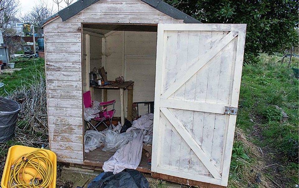 The body of the baby was discovered with rubbish inside a shopping bag in a disused shed near Brighton (Met Police/PA)