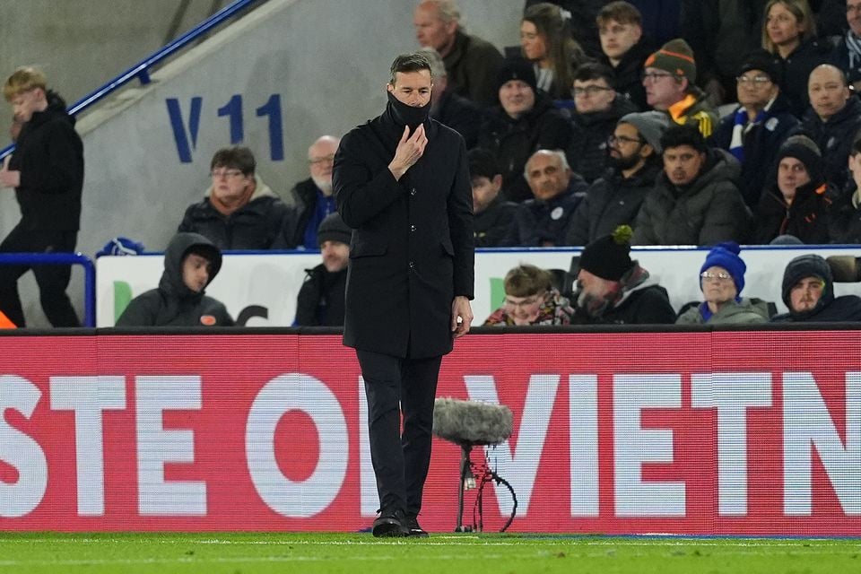 Leicester manager Ruud van Nistelrooy vowed to keep fighting (Martin Rickett/PA)