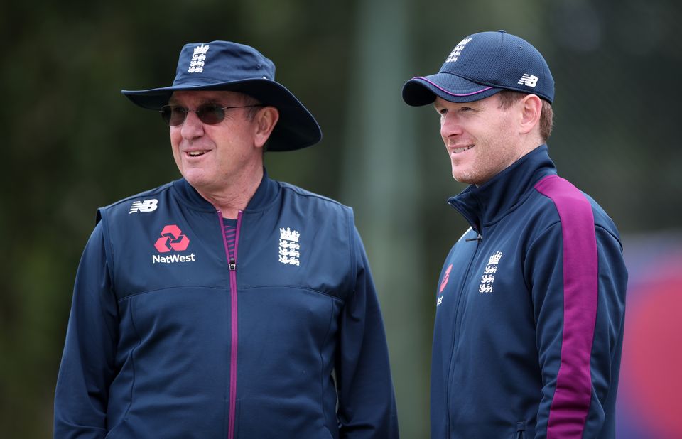 Trevor Bayliss, left, and Eoin Morgan transformed England’s white-ball fortunes after the 2015 World Cup (Nick Potts/PA)