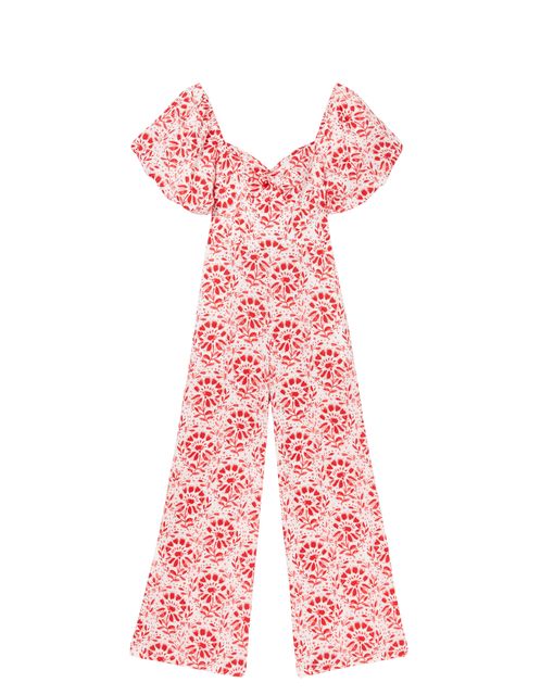 COPPER & BLACK ROSE FLORAL TILE JUMPSUIT, £110, Fatface
 