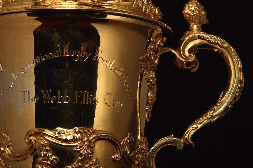 The Rugby World Cup prize - the Webb Ellis Cup.