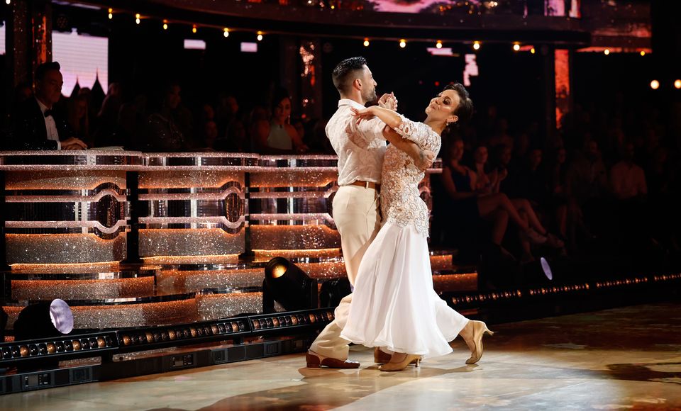 Amanda Abbington and Giovanni Pernice (Guy Levy/BBC/PA)