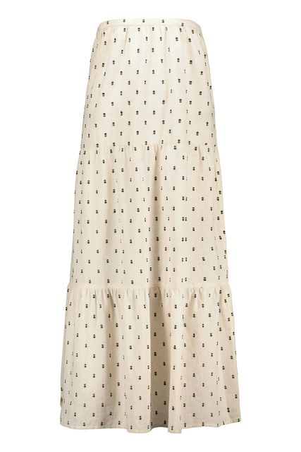 Neutral Dobby Embroidered Midi Skirt, £25, F&F
