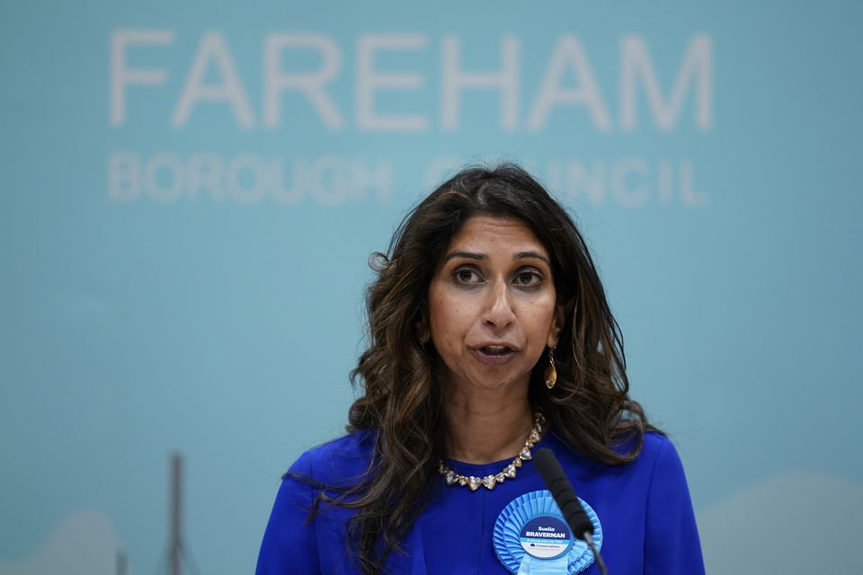 Tory MP Suella Braverman has called for the two-child cap to go (Andrew Matthews/PA)