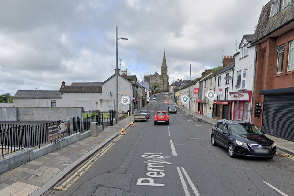 PSNI has confirmed access to Perry Street in Dungannon has reopened. Credit: Google Maps