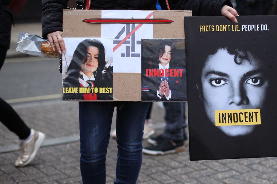 Transport for London is to remove Michael Jackson ‘Innocent’ posters from all London buses (Yui Mok/PA)