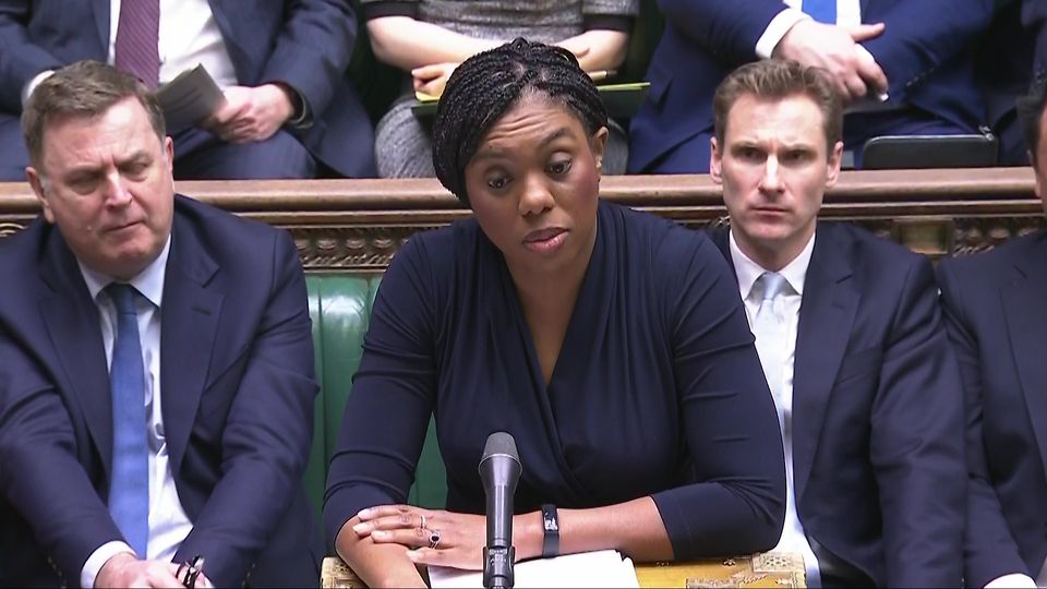 Kemi Badenoch said the Prime Minister wanted to ‘surrender British territory’ (House of Commons/UK Parliament/PA)