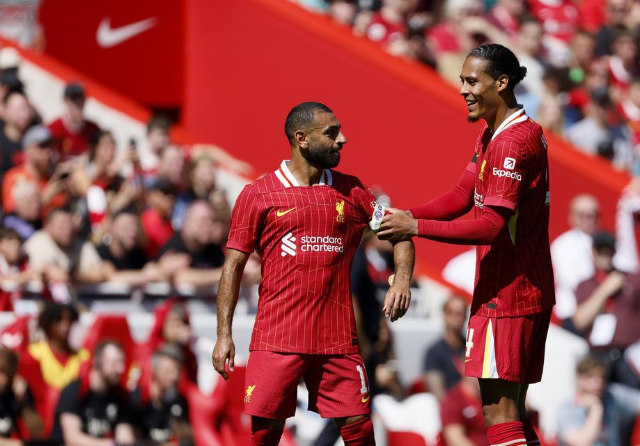 Liverpool captain Virgil van Dijk and Mohamed Salah are two of three players in the final year of their contracts (Richard Sellers/PA)