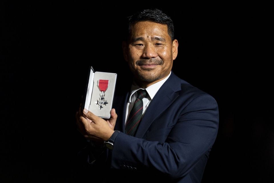 Hari Budha Magar after being made a Member of the Order of the British Empire at an Investiture ceremony at Windsor Castle (Jordan Pettitt/PA)