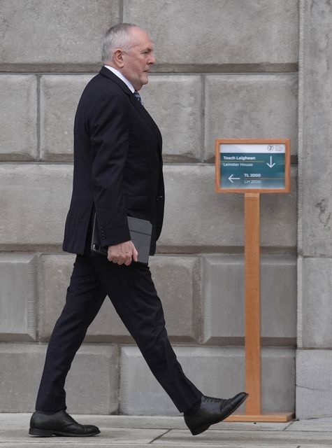 John McGuinness arrives at Leinster House in Dublin (Brian Lawless/PA)