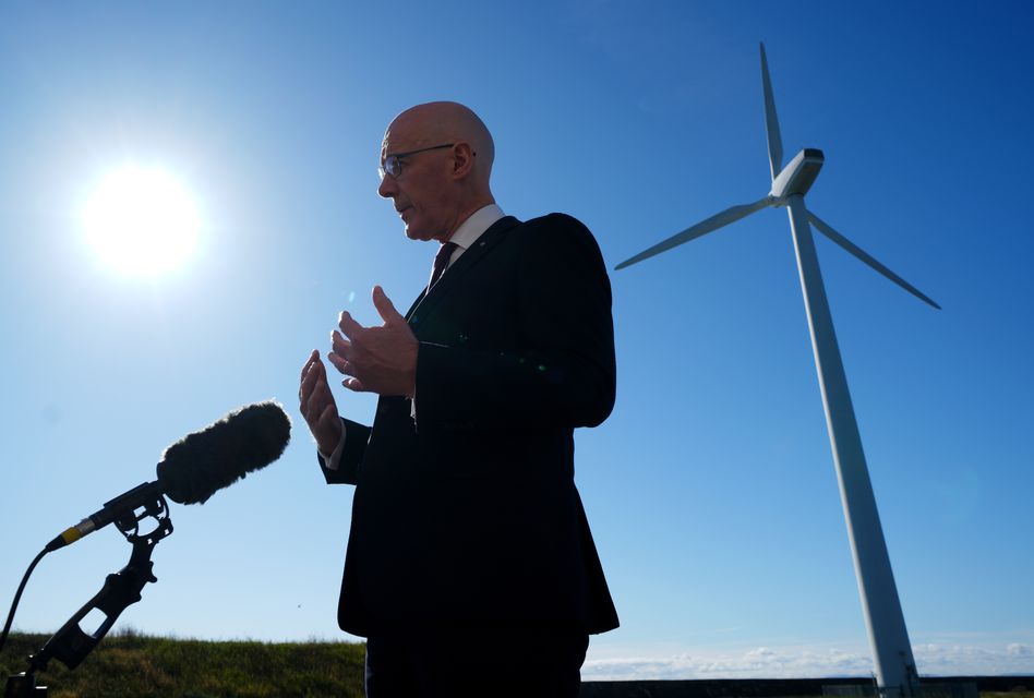 The First Minister compared the records of the SNP and the former Labour-led administration (Andrew Milligan/PA)