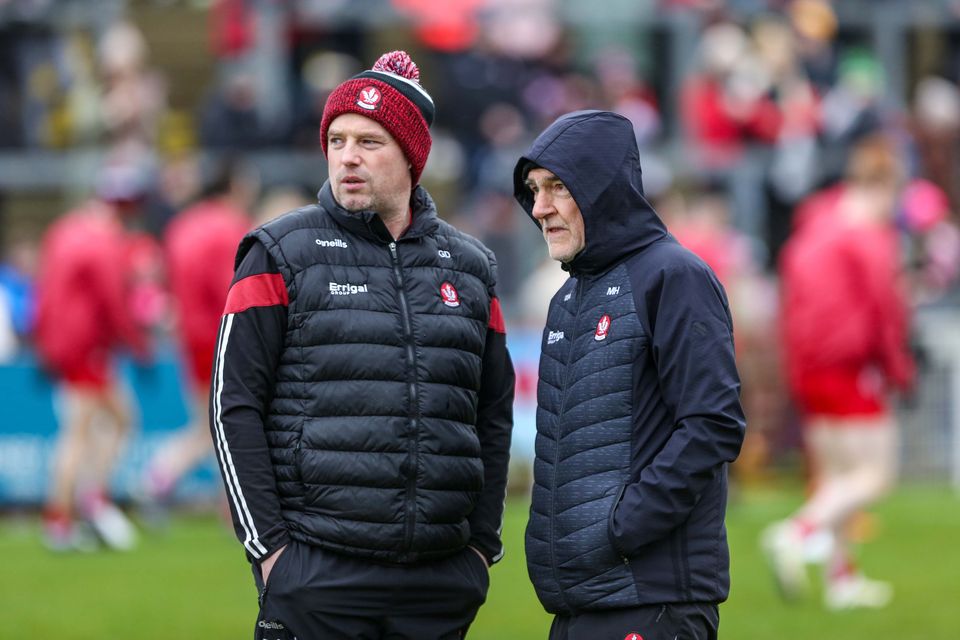 Gavin Devlin and Mickey Harte have continued their successful partnership with Derry