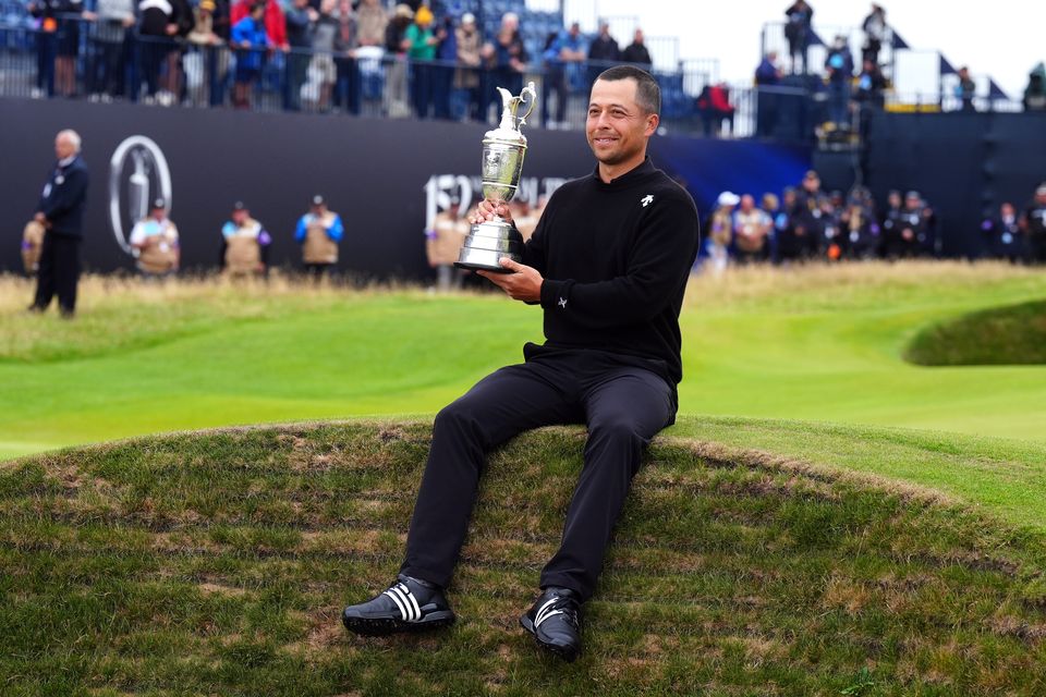 Xander Schauffele is halfway to a career grand slam after his Open triumph (Owen Humphreys/PA)