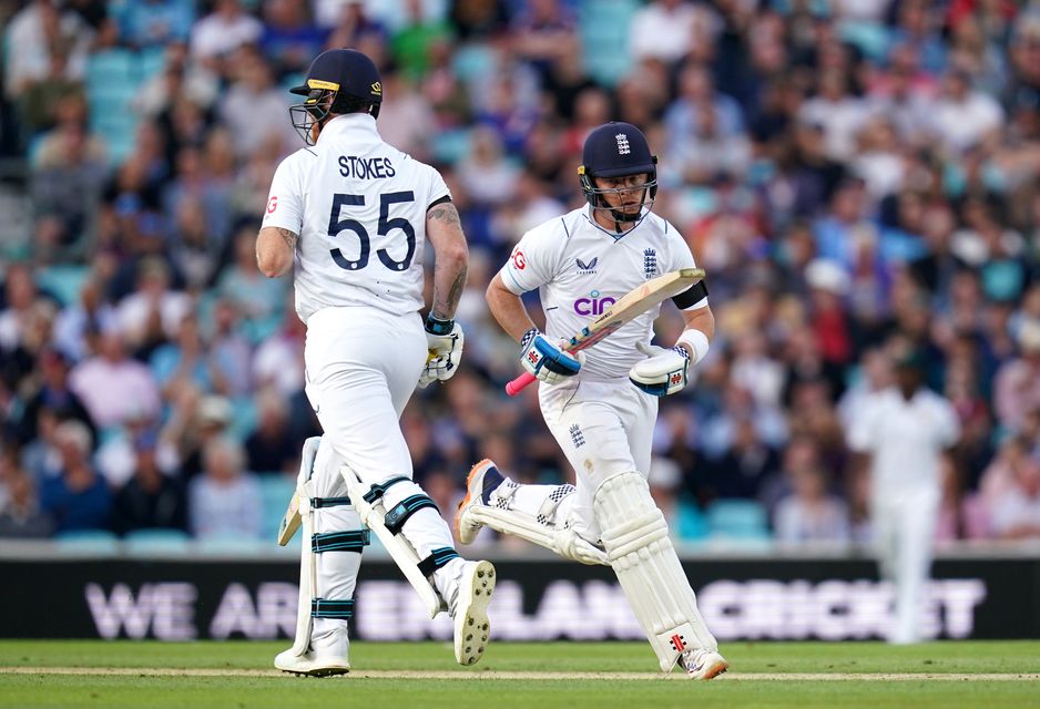 Ollie Pope (right) will lead England against Sri Lanka (John Walton/PA)