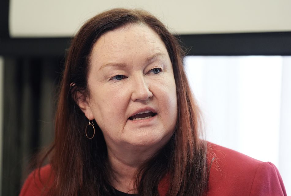 SIPTU Deputy General Secretary Ethel Buckley speaking at the launch of a report on union busting in Ireland at Buswells Hotel, Dublin. Picture date: Wednesday October 23, 2024.