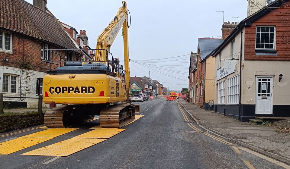 Surrey County Council has declared a major incident and local residents have been urged to avoid the area while repair work is being carried out (Eddie Hayton/PA)