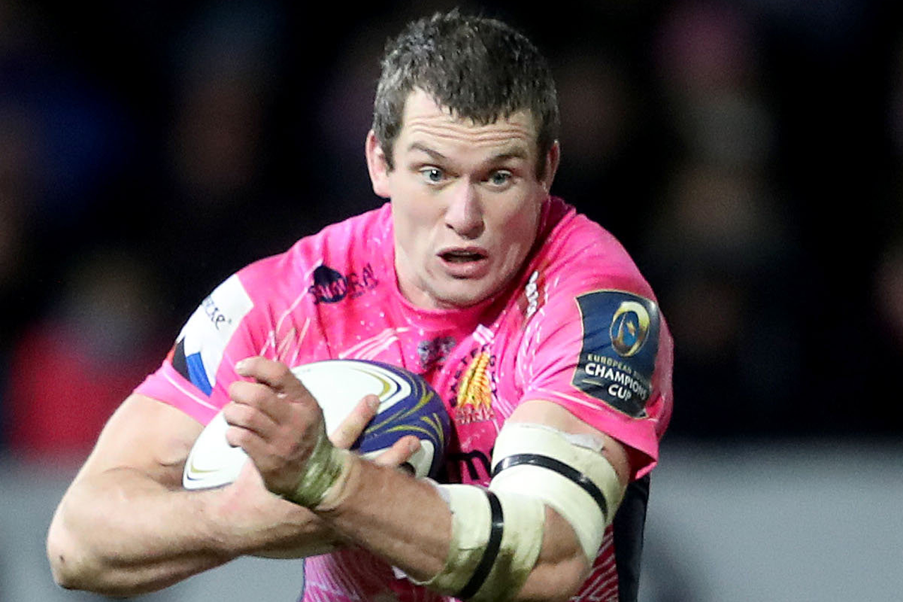 Exeter Chiefs Ian Whitten during the Aviva Premiership match at