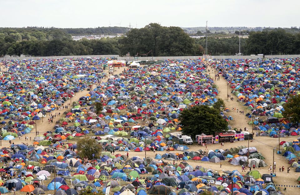 Leeds festival is the event with the second biggest impact on traffic, with campers expected to arrive at the site from Thursday and journey times on Friday expected to double (Danny Lawson/PA)