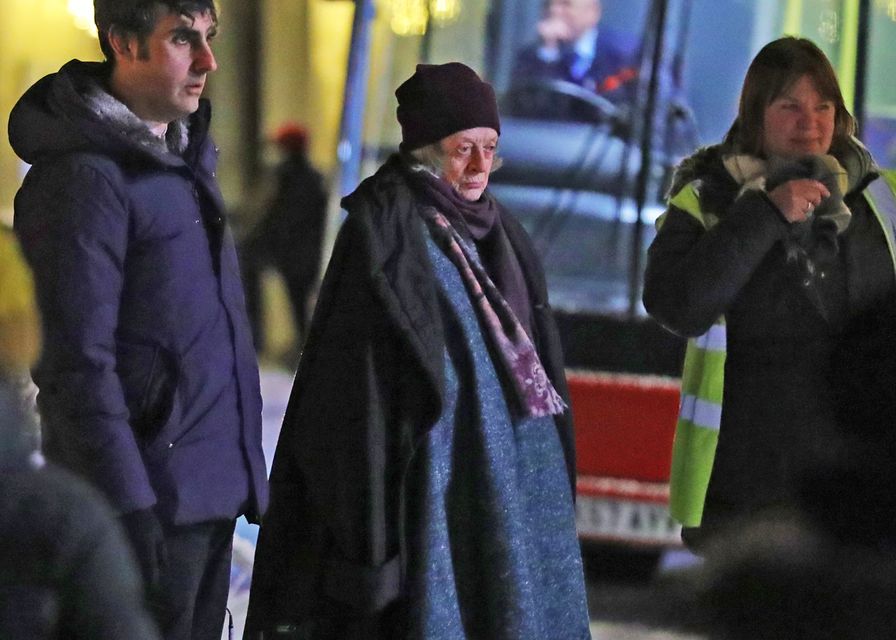 Dame Maggie Smith on the set of the film A Boy Called Christmas in London in 2020 (Aaron Chown/PA)