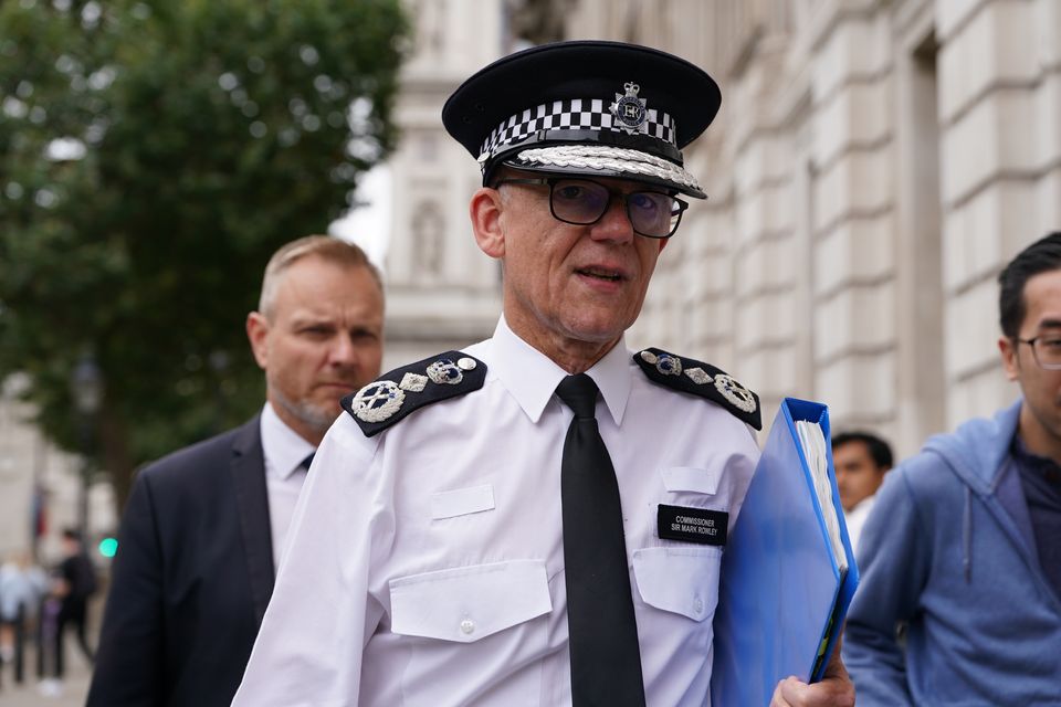 Sir Mark Rowley criticised the systems used to hold officers to account after a fatal shooting (Lucy North/PA)