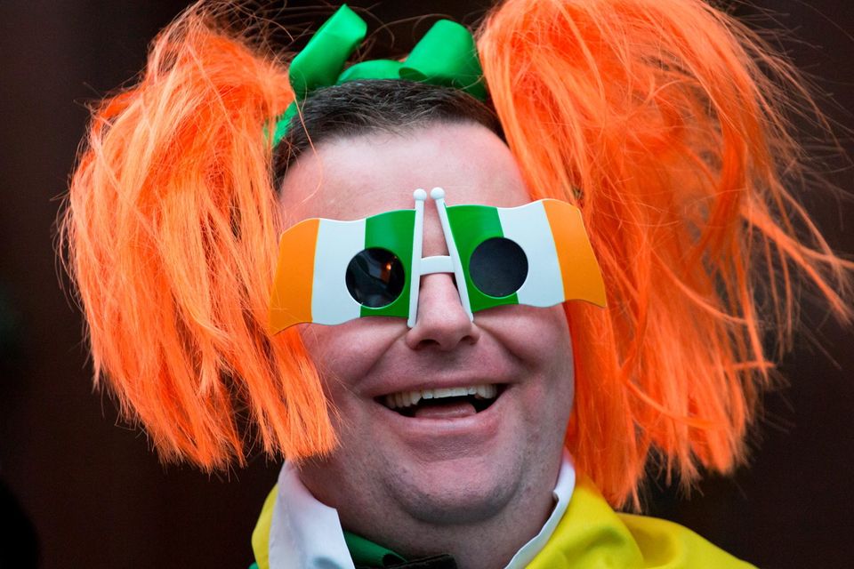 People at the Mayor of London's St Patrick's Day Parade and Festival in London. Daniel Leal-Olivas/PA Wire