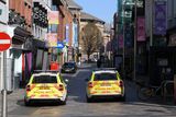 thumbnail: Belfast city centre on lockdown