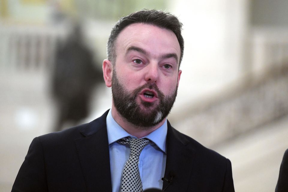 SDLP leader Colum Eastwood criticised the online abuse suffered by Lilian Seenoi-Barr (Oliver McVeigh/PA)