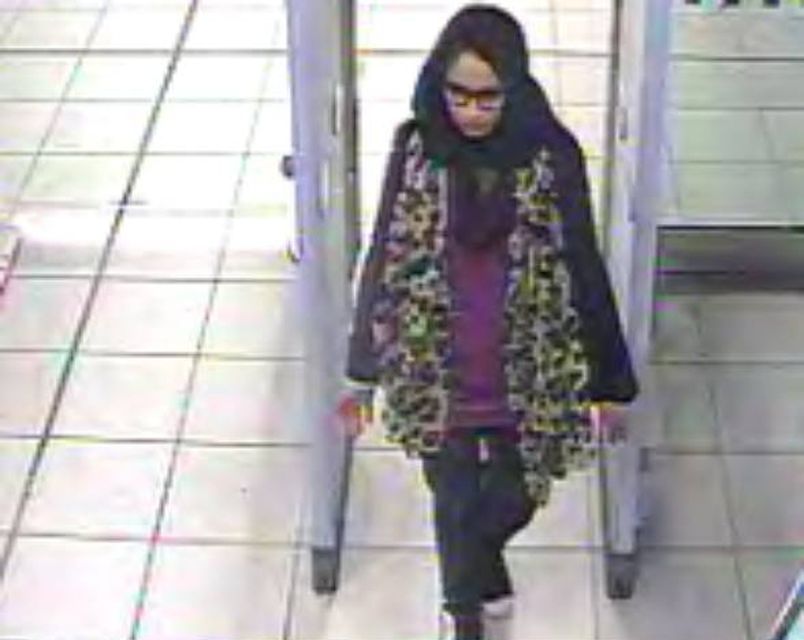 Shamima Begum was 15 when she travelled to Syria via Turkey with two other girls (Metropolitan Police/PA)