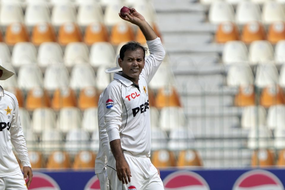 Pakistan spinner Noman Ali starred with ball (K.M. Chaudary/AP