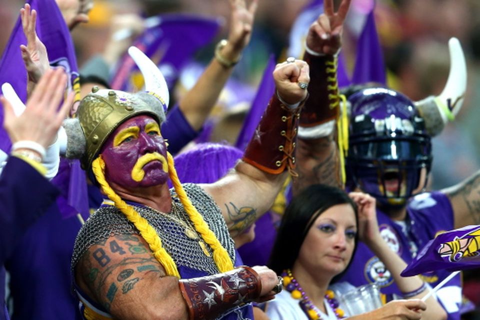 Minnesota Vikings fan in the stands during the NFL International