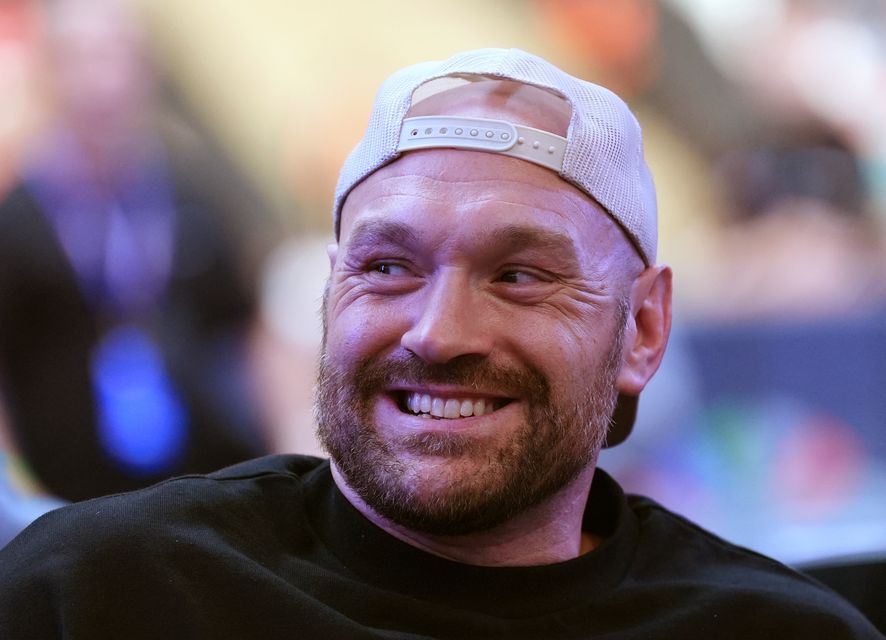 Tyson Fury, who was ringside at Wembley, remains an option for Anthony Joshua (Bradley Collyer/PA)