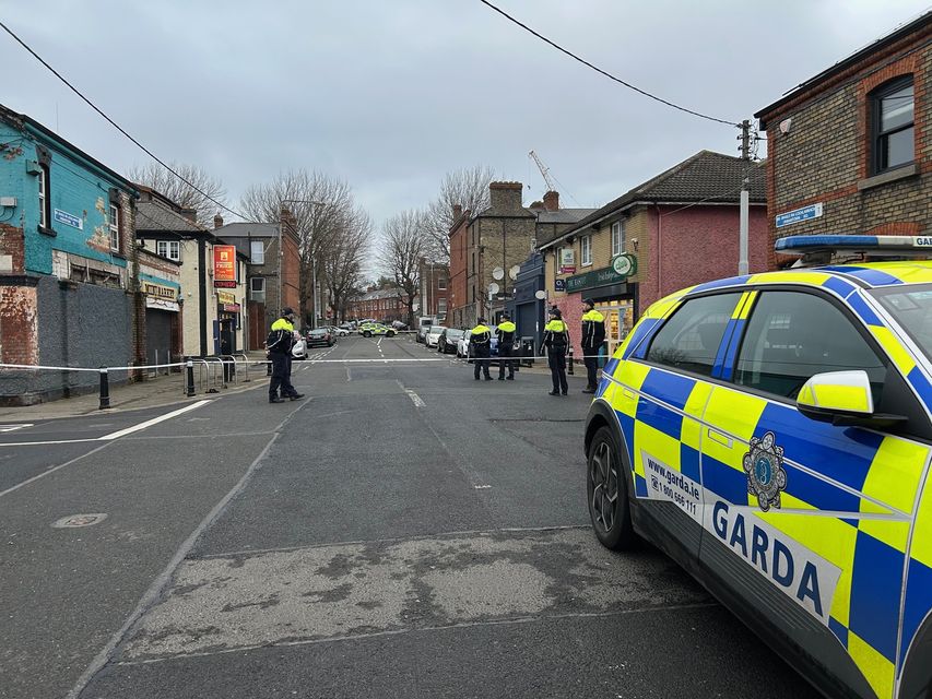 Gardai in the Arbour Hill area of Stoneybatter in Dublin (Cillian Sherlock/PA)