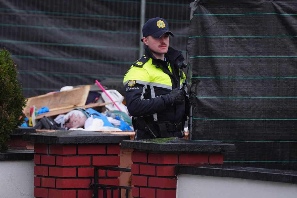 Garda in Navan, County Meath, as the investigation into the disappearance of Elizabeth Clarke continues (Brian Lawless/PA)