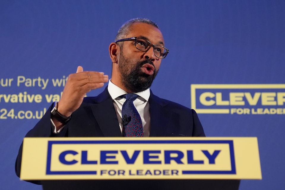 James Cleverly focused on tax rather than immigration in his editorial for The Daily Telegraph. (James Manning/PA)