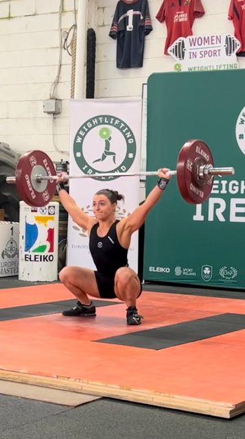 Rachel Monaghan doing some heavy lifting