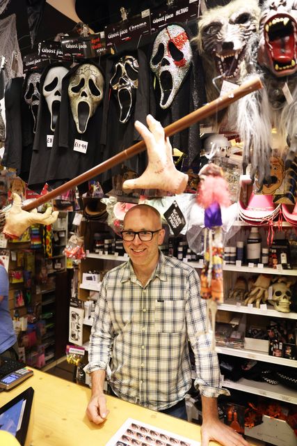 Clark Elliott pictured behind the counter in his store (Picture: Peter Morrison)