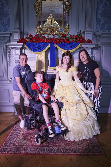 Barney with his parents and Belle (StillMoving/Disney/PA)