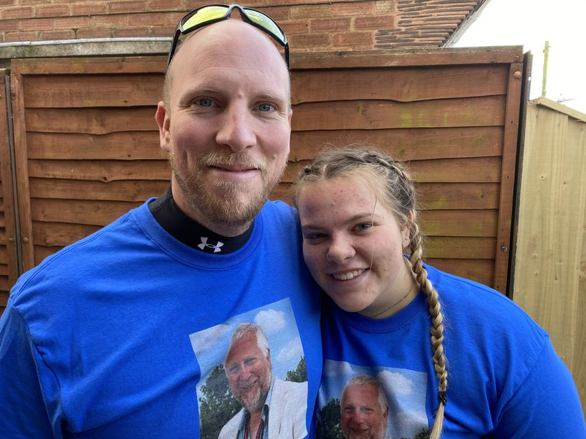 Bethany Branson with her father Ben Branson (Amy Branson/PA)