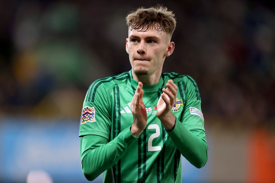 Liverpool’s Conor Bradley scored against Luxembourg (Liam McBurney/PA)