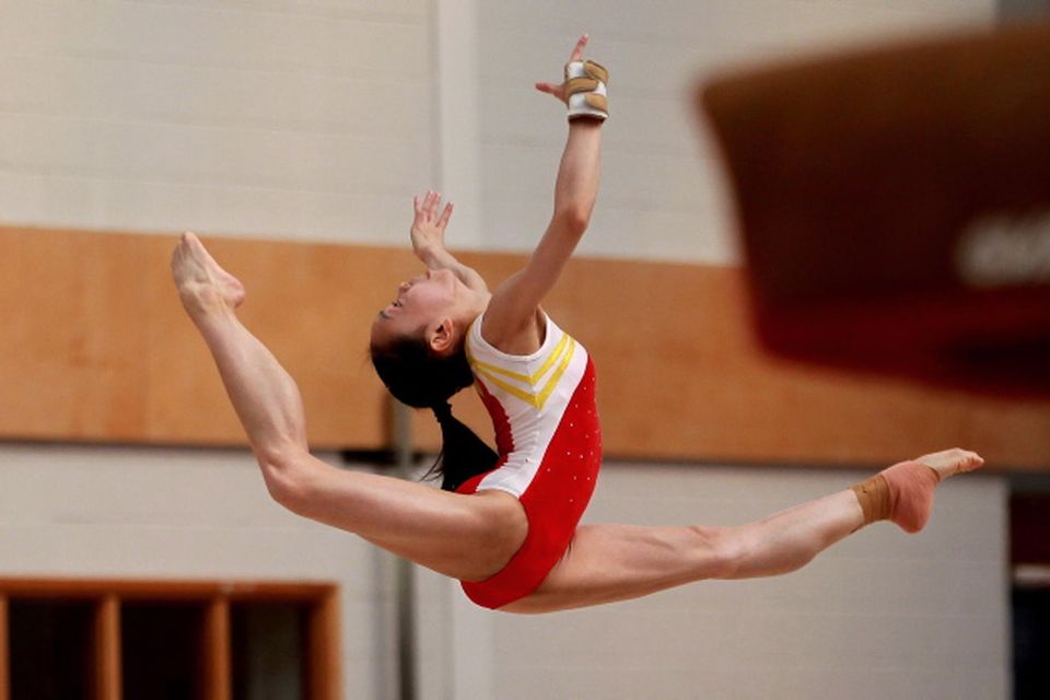 Youth Olympic Gold medalist Tan Sixin pictured at the Chinese Olympic training camp in Salto Gymnastics Club, Lisburn. The mens and ladies team will base themselves in Lisburn before they move to London to compete in the 2012 Olympic Games.