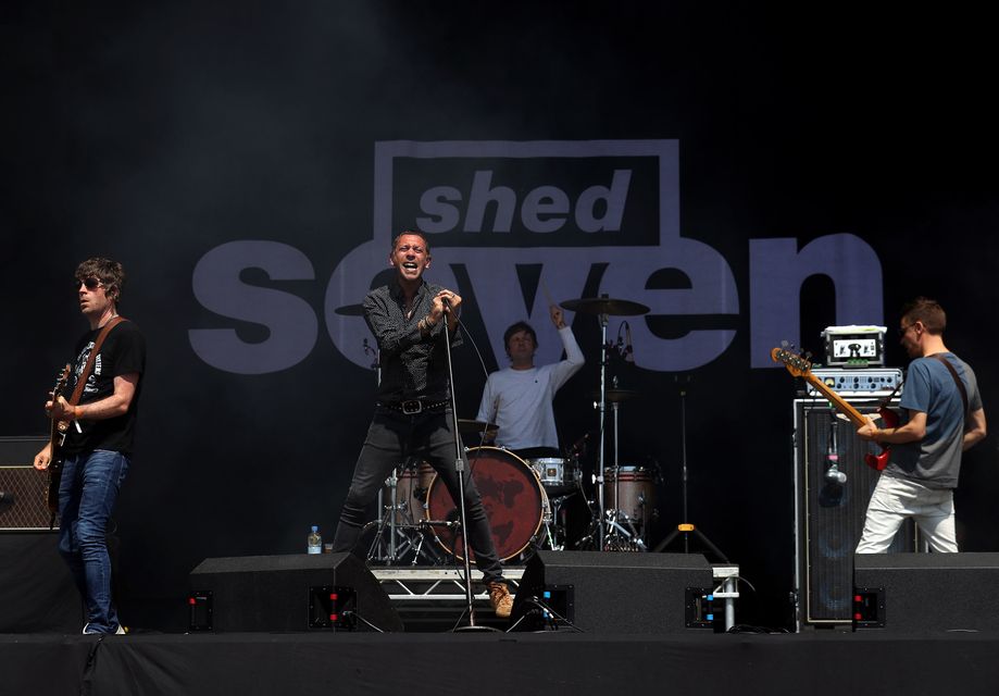 Rick Witter from Shed Seven performs on the main stage during the TRNSMT festival in Glasgow (Andrew Milligan/PA)