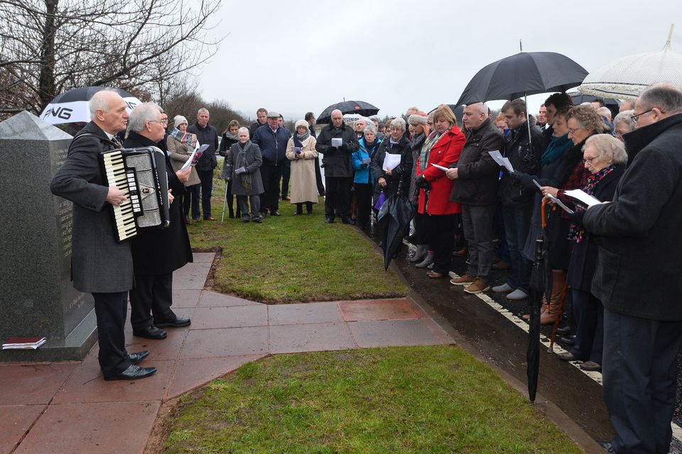 PACEMAKER BELFAST  15/01/2017
A memorial service is held for the  25th Anniversary of the Teebane bombing outside Cooktown in Co Tyrone on Sunday.  Eight Protestant workmen died in January 1992 when the IRA blew up their minibus at Teebane crossroads, on the road between Omagh and Cookstown.
Another six were injured.
Photo Colm Lenaghan/Pacemaker Press