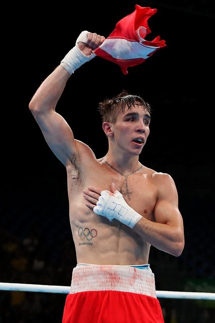 RIO DE JANEIRO, BRAZIL - AUGUST 16:  Michael John Conlan of Ireland jestures to the crowd after his defeat to Vladimir Nikitin (not pictured) of Russia in the boxing  Men's Bantam (56kg) Quarterfinal 1 on Day 11 of the Rio 2016 Olympic Games at Riocentro on August 16, 2016 in Rio de Janeiro, Brazil.  (Photo by Christian Petersen/Getty Images)
