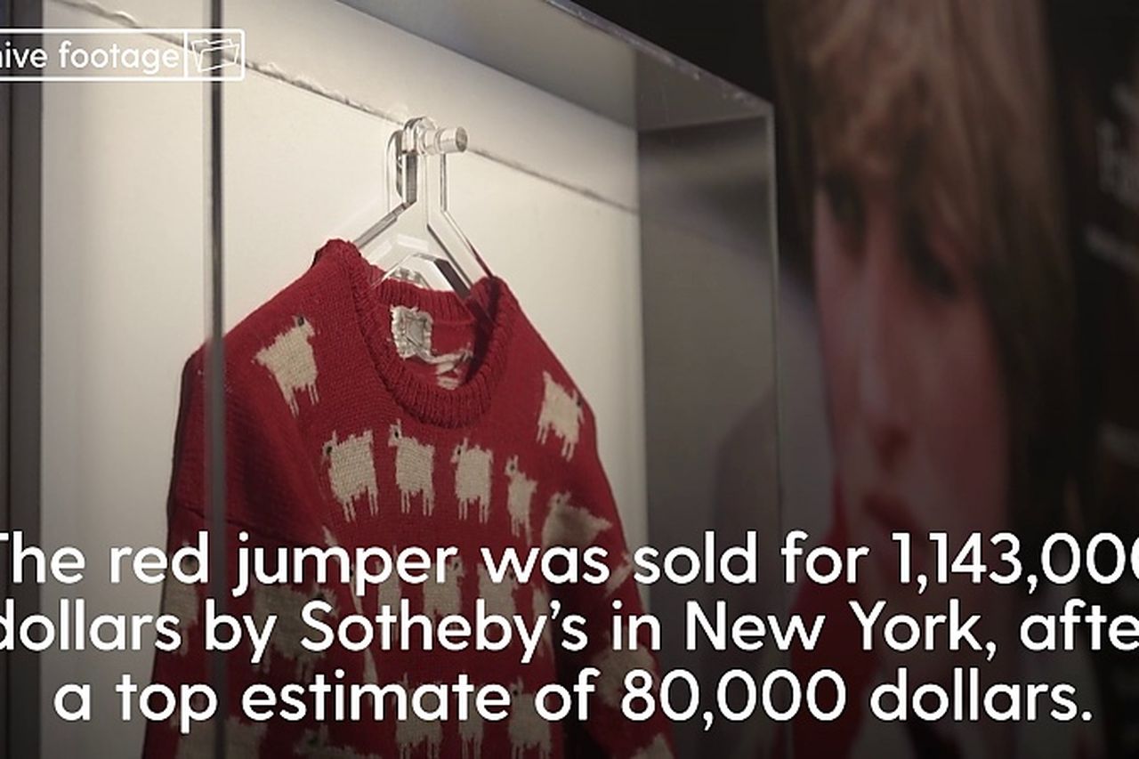 Lady Diana's sheep sweater sells for over a million dollars?