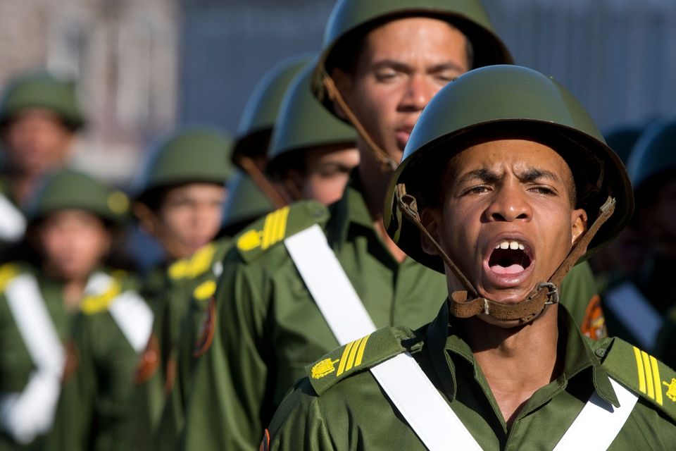 Cuban sales army helmet